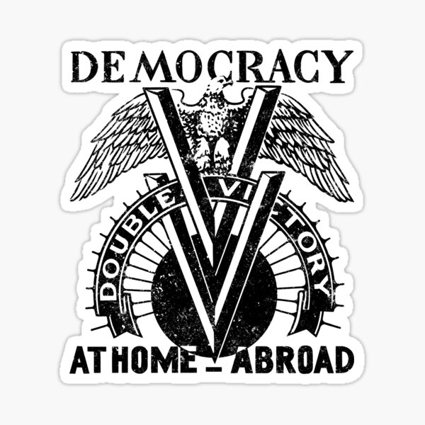 Artikel-Vorschau von Demokratie Double V - dunkel, designt und verkauft von CreativeGiant.