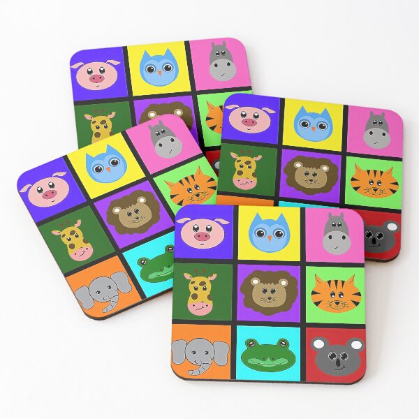 Item preview, Cute childrens (and adults) pattern of drawn animals designed and sold by With My Hands By K.