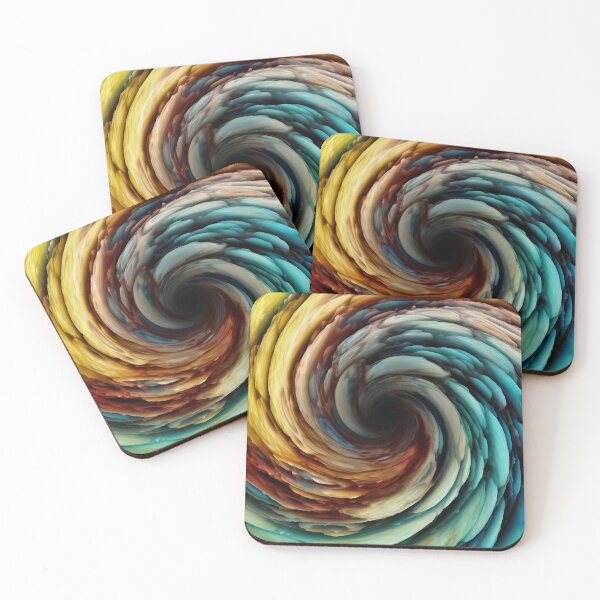 Item preview, Fire and ice Colourful abstract vortex designed and sold by Digibee.