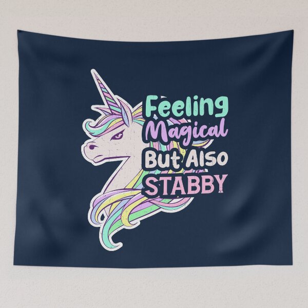 Item preview, Feeling Magical But Also Stabby for unicorn Lovers designed and sold by KennefRiggles.