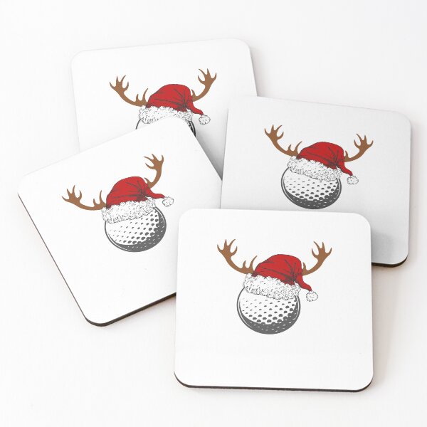 Item preview, Cool Christmas Golf Ball Santa Hat Reindeer designed and sold by Salman Hino.