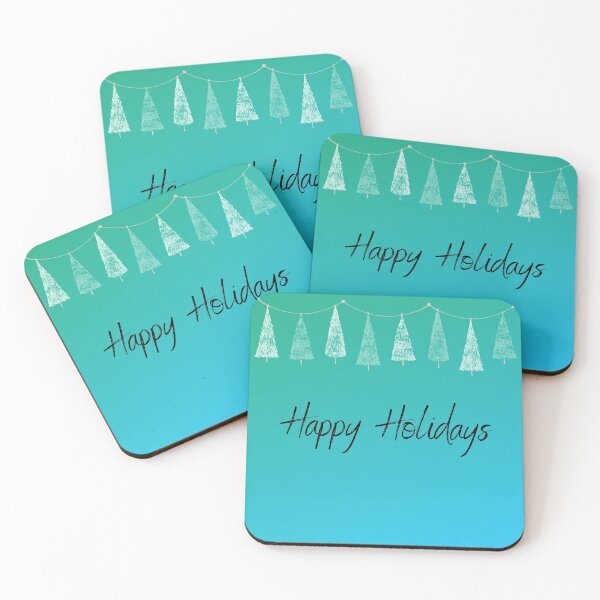 Item preview, Happy Holidays Christmas trees designed and sold by Jennykies.