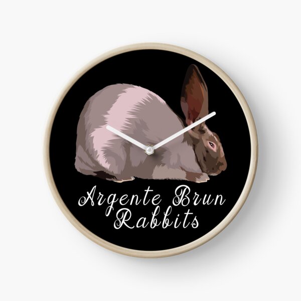 Lapins Argente Brun Horloge
