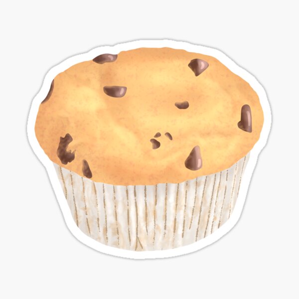 Vista previa del artículo con la obra «Muffin con chispas de chocolate», diseñado y vendido por onepiconetreat.