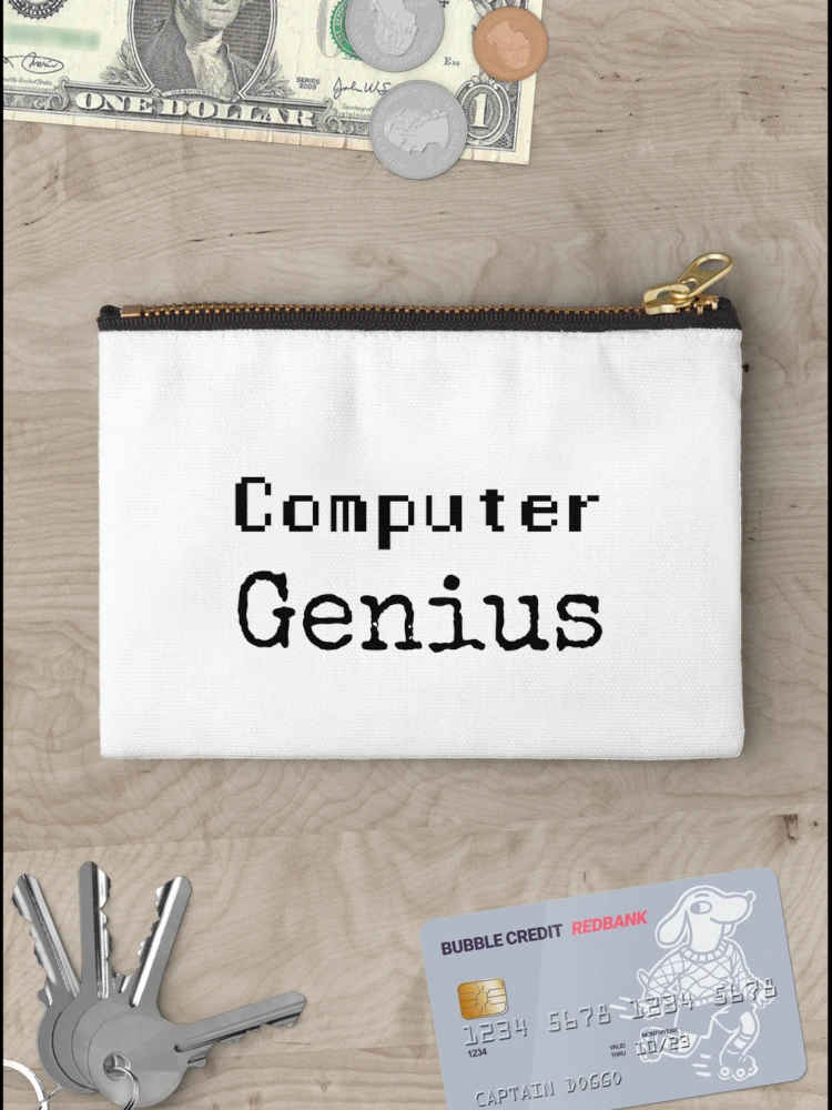 Thumbnail 3 of 4, Zipper Pouch, Computer Genius designed and sold by IntrovArtDesign.