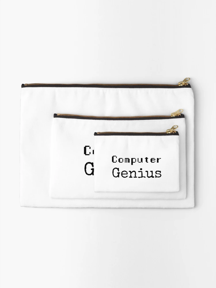 Thumbnail 2 of 4, Zipper Pouch, Computer Genius designed and sold by IntrovArtDesign.