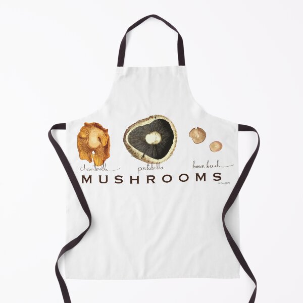 Item preview, Chanterelle, Portabella, Brown Beech Mushroom Print designed and sold by Kit Price.