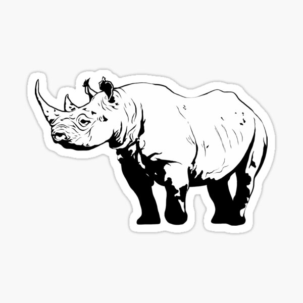 Black Rhino Sticker