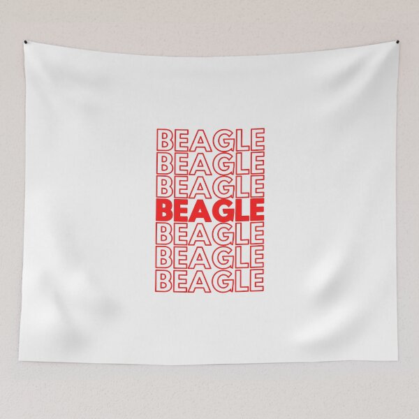 Item preview, Retro 80s Thank You Grocery Bag Beagle Dog designed and sold by Guarddogdrive.
