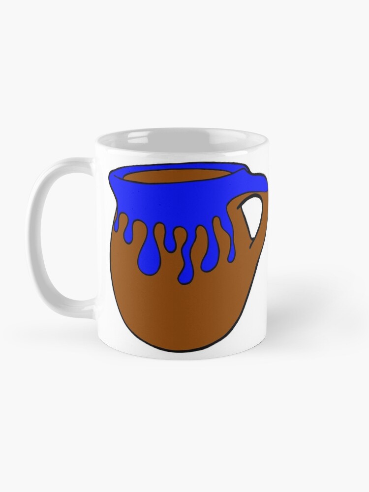 Alternate view of Coffee Porque Adulting Es Hard blue Coffee Mug
