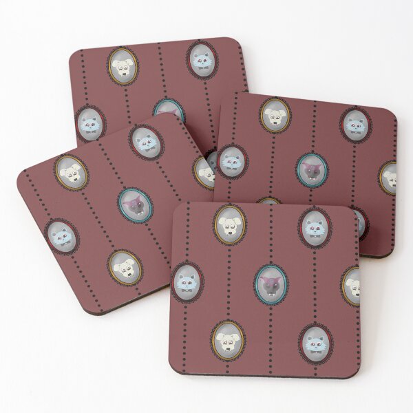Item preview, Kawaii lolita style cameo stripe pattern designed and sold by RSewell.