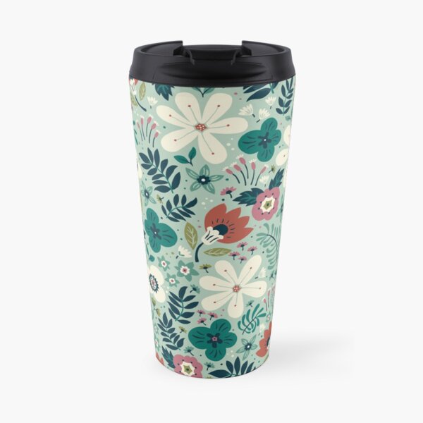 Flower Garden Travel Coffee Mug