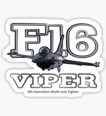 F16 fighter the Viper Sticker