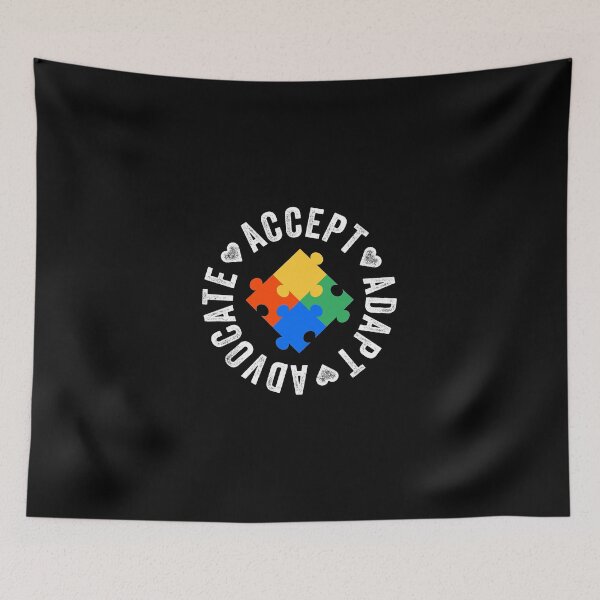 Item preview, Accept Adapt Advocate Autism Awareness designed and sold by Avgeek21.