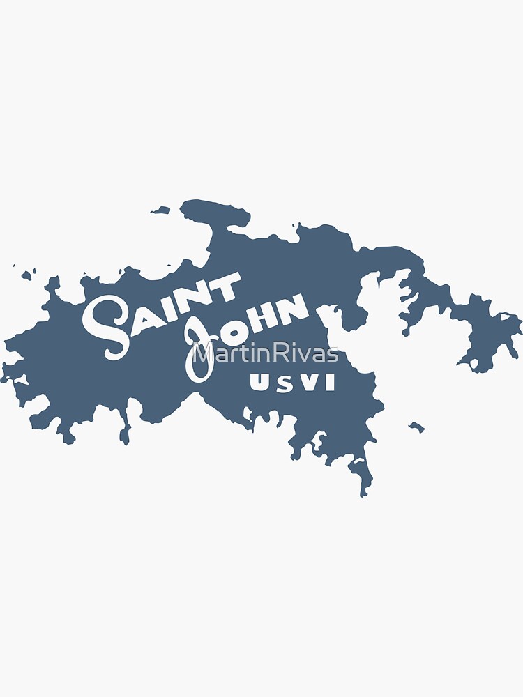"St. John USVI" Sticker by MartinRivas Redbubble