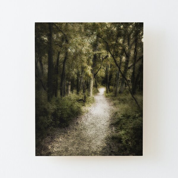 ethereal path Wood Mounted Print