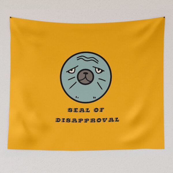 Item preview, Seal of Disapproval amazing grumpy seal design  designed and sold by thebaronart.