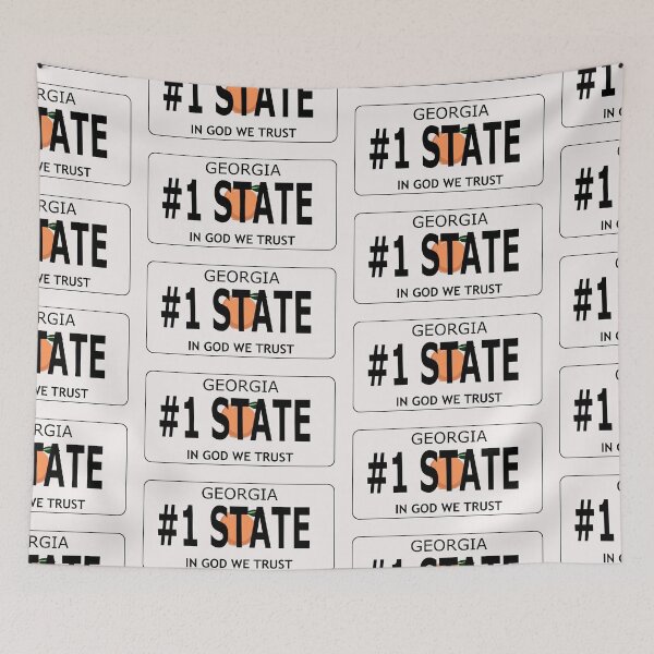 Item preview, Atlanta Georgia Peach License Plate | #1 State designed and sold by Quotes-I-Wear.