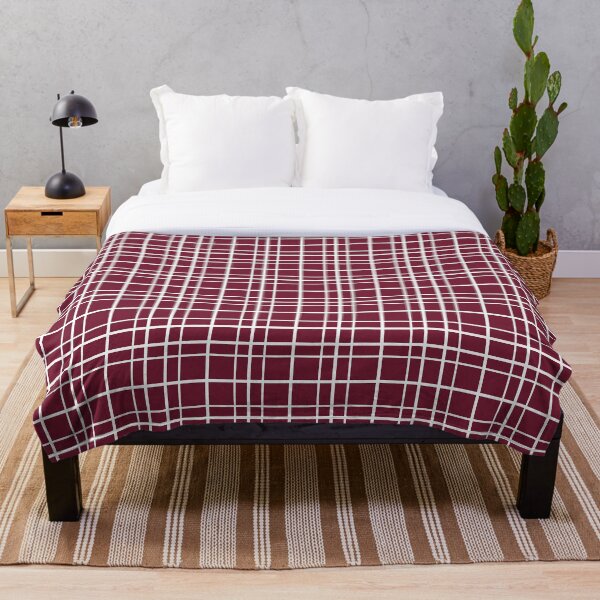 Item preview, Maroon and White Plaid Pattern designed and sold by JupiterCyclops.
