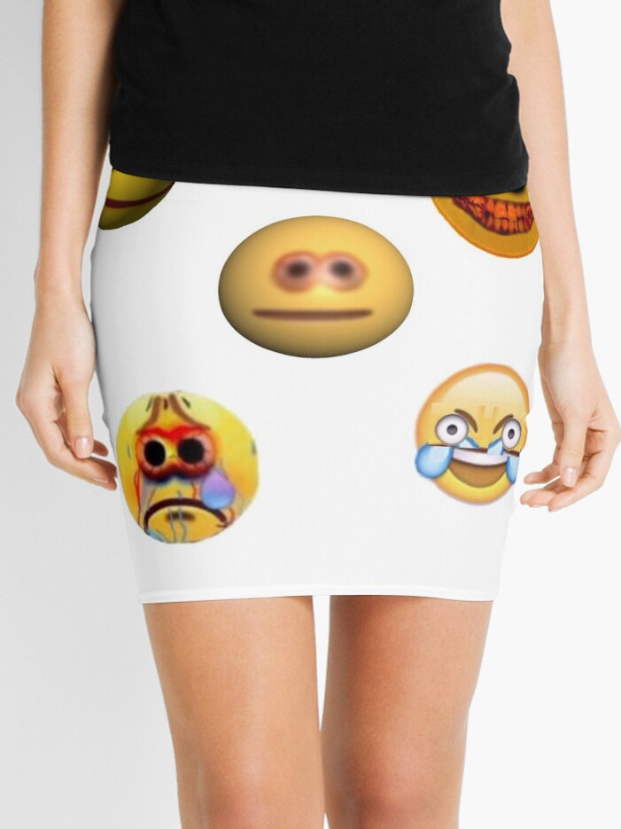 Cursed Emojis Pack Mini Skirt for Sale by kativan