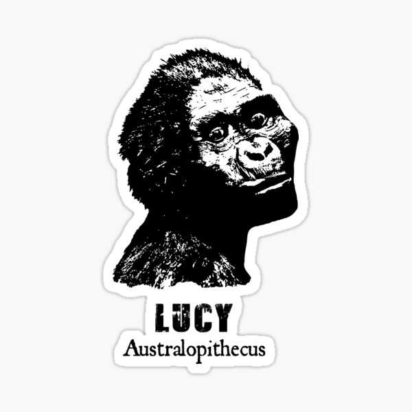 Item preview, Lucy Australopithecus Female Hominin Ape History Che Style designed and sold by twHistory.