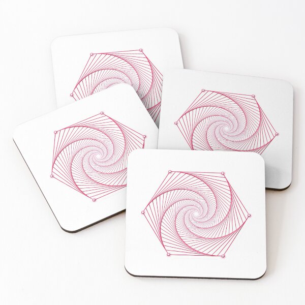 Item preview, 6-Armed Spiral in a Hexagon designed and sold by squishyrainbow.