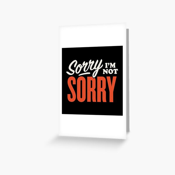 Item preview, Sorry I'm Not Sorry Vintage Retro Sarcastic Sign designed and sold by zawitees.