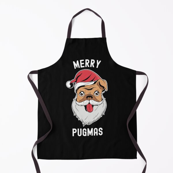 Item preview, Merry Pugmas Pug With Santa Hat designed and sold by OnepixArt.