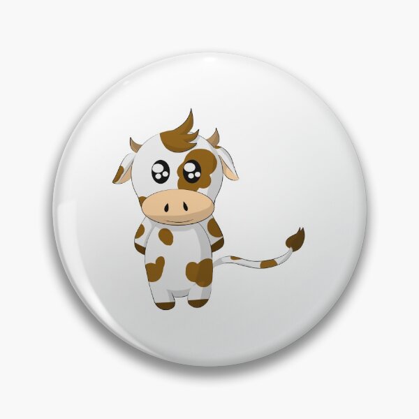 Item preview, adorable cow with brown spots designed and sold by MossAbbys.