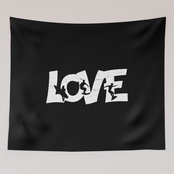 Item preview, Surfboarder Surfing Surfboard Vintage LOVE Watersport designed and sold by Kalli-design.