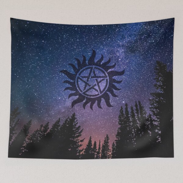 Item preview, anti possession - forest starry night sky designed and sold by lexicolor.