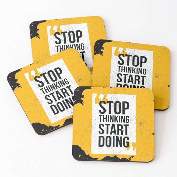 Item preview, Stop Thinking, start doing designed and sold by tridentfoundry.