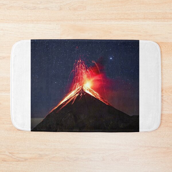 Item preview, Amazing huge Volcano Fuji explosion dark stars and colorful universe designed and sold by Usoubmaster.