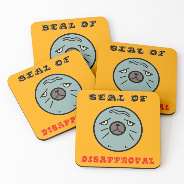 Item preview, Seal of Disapproval amazing grumpy seal cute funny design  designed and sold by thebaronart.