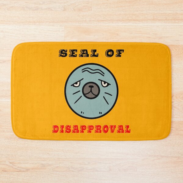 Item preview, Seal of Disapproval amazing grumpy seal cute funny design  designed and sold by thebaronart.