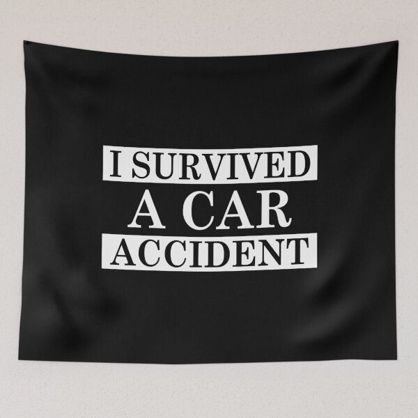 Item preview, I Survived A Car Accident Essential Classic Sticker And Shirt Design designed and sold by Glike.