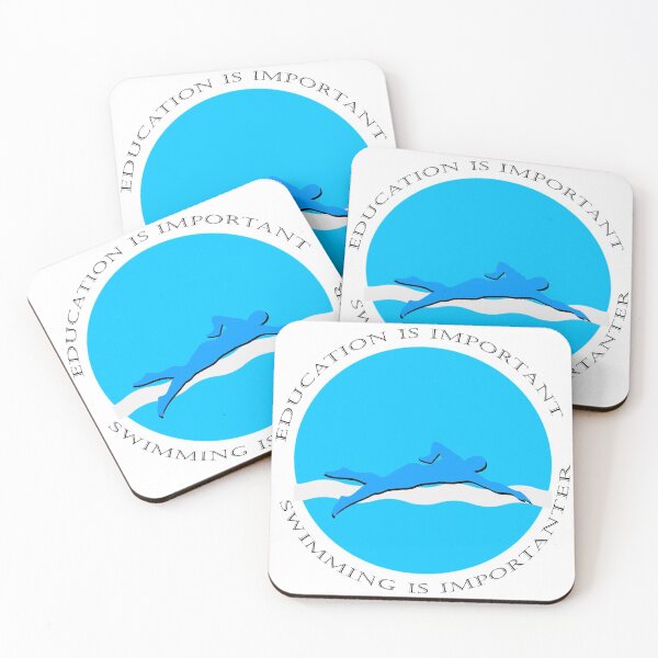 Item preview, education is important but swimming is importanter designed and sold by ishako online.