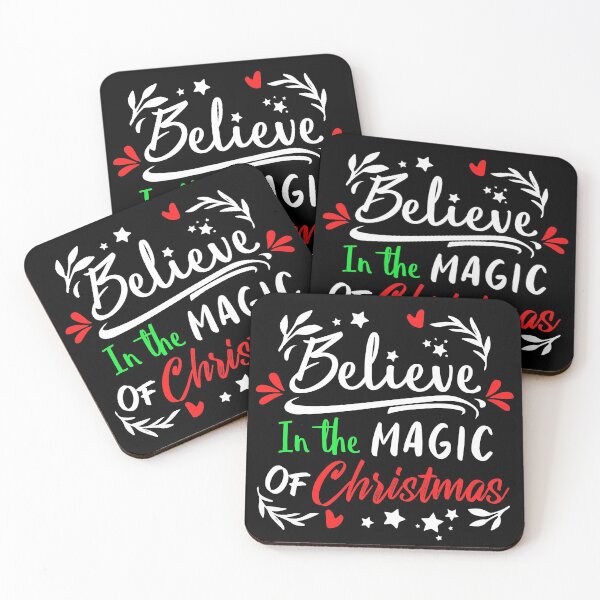 Item preview, Believe In The Magic Of Christmas typography designed and sold by Dmetalx Art Apparel.