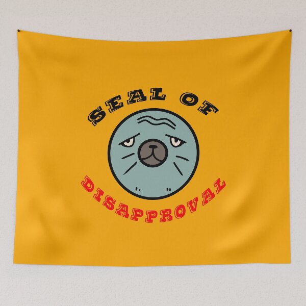 Item preview, Seal of Disapproval amazing grumpy seal cute funny and awesome gift design  designed and sold by thebaronart.
