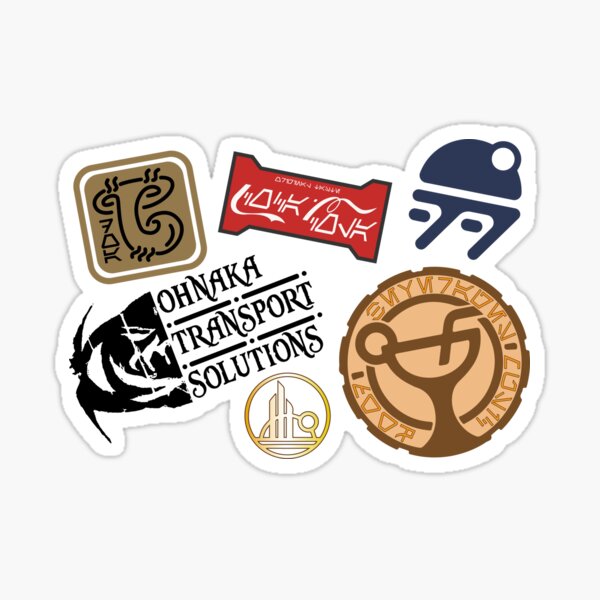 Batuu Luggage logos Sticker