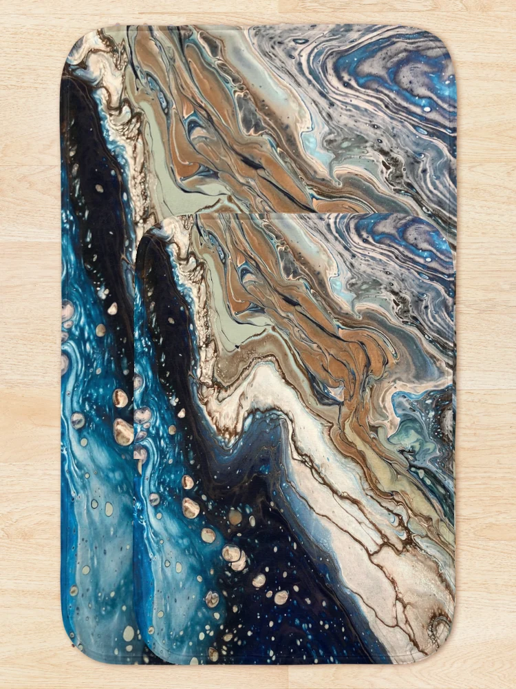 Thumbnail 5 of 6, Bath Mat, Space Rocks designed and sold by Lydia Piper.