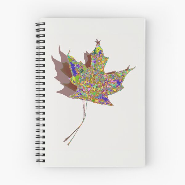 Item preview, Multicolor Maple Leaf and its Shadows designed and sold by AMGImpressions.