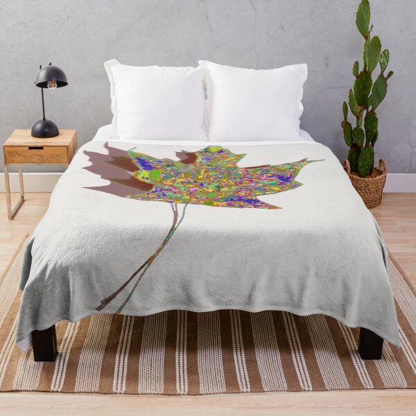 Item preview, Multicolor Maple Leaf and its Shadows designed and sold by AMGImpressions.