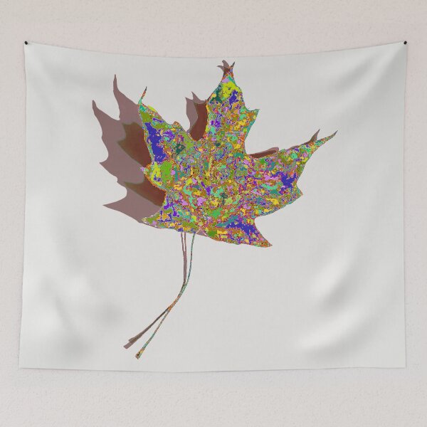 Item preview, Multicolor Maple Leaf and its Shadows designed and sold by AMGImpressions.