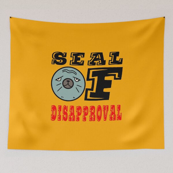 Item preview, Seal of Disapproval amazing grumpy seal cute funny and awesome gift design  designed and sold by thebaronart.