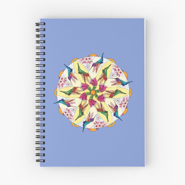 Item preview, Vivid Mandala Annas Hummingbirds for Clothing Home Stickers etc designed and sold by HummingbirdPics.