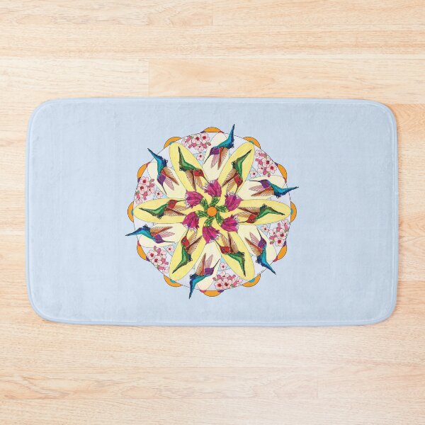 Item preview, Vivid Mandala Annas Hummingbirds for Clothing Home Stickers etc designed and sold by HummingbirdPics.