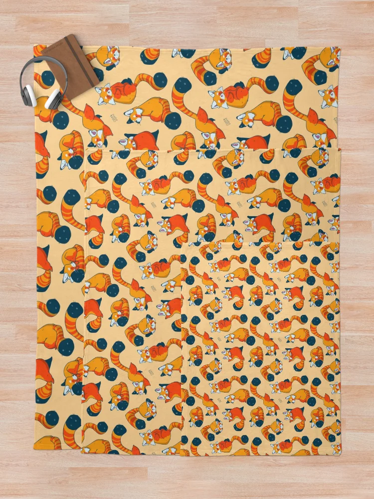 Thumbnail 5 of 6, Throw Blanket, Red Panda Romp designed and sold by CaseAndPaint.