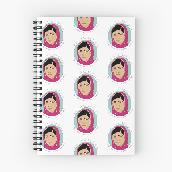Item preview, Malala Yousafzai Quote Illustration designed and sold by plantmom94.