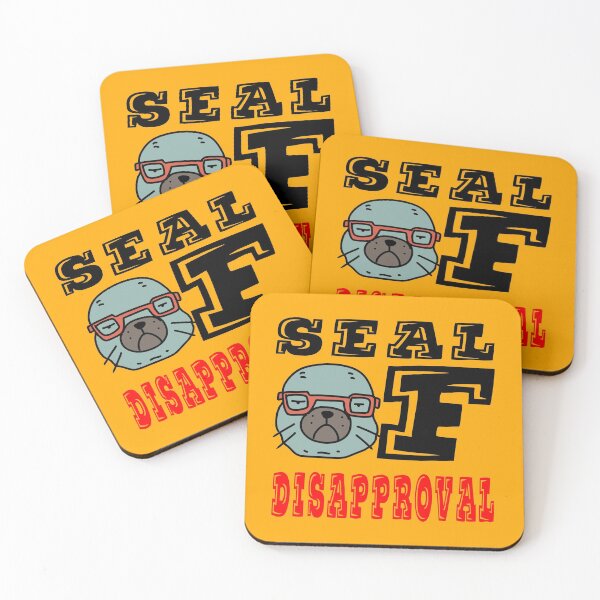 Item preview, Seal of Disapproval amazing grumpy smart seal  funny and awesome gift design  designed and sold by thebaronart.